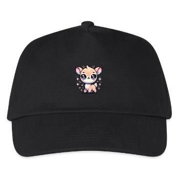 Super Cute Kawaii Baby Deer - Kinder Basecap - Schwarz - Vorne