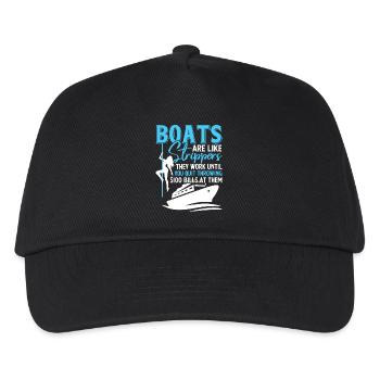 Bateau humoristique et divertissement Motif de slogan - Casquette de baseball Enfant - noir - Devant