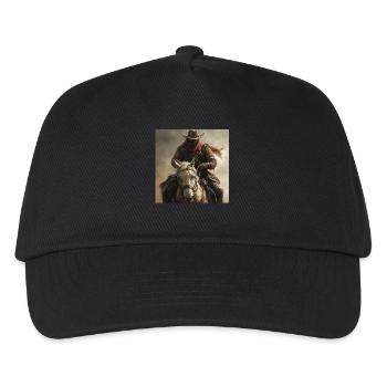 Cowboy - Kinder Basecap - Schwarz - Vorne