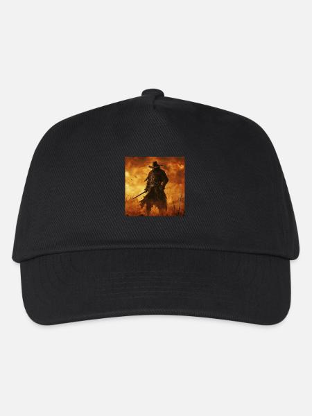 Cowboy - Kinder Basecap - Schwarz