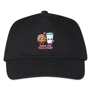 Lait et biscuit - Casquette de baseball Enfant - noir - Devant