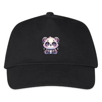 Super Cute Kawaii Baby Panda - Kinder Basecap - Schwarz - Vorne