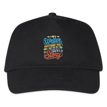 Anything You Say Or Do May Be Used In A Story 37 - Kinder Basecap - Schwarz - Vorne