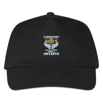 Les soignants sont la manière de Dieu de mettre des anges sur l’art. - Casquette de baseball Enfant - noir - Devant