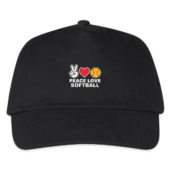 Softball Saying Softball Funny eSoftball Gift - Kids’ Baseball Cap - black - Front