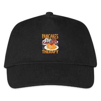Pancakes are therapy enjoyment - Kids’ Baseball Cap - black - Front