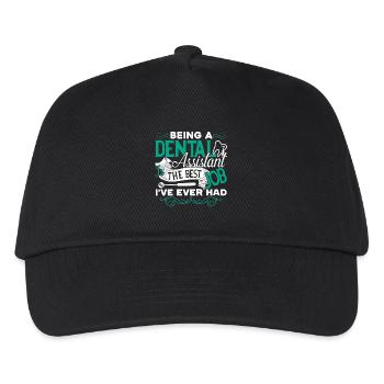 Dental Assistant Dental Assistant Is The Best Job - Kids’ Baseball Cap - black - Front