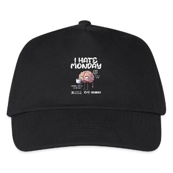 Je déteste le lundi - Je déteste le lundi matin - Casquette de baseball Enfant - noir - Devant