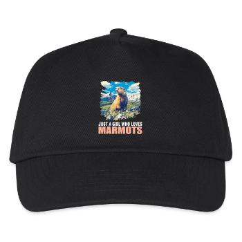 Murmeltiere Murmeltier - Kinder Basecap - Schwarz - Vorne
