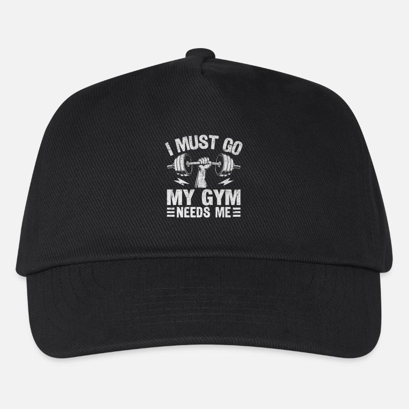 Ich muss ins Gym - Kinder Basecap - Schwarz