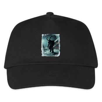 Krampus est à la recherche d’enfants dans un village glacé - Casquette de baseball Enfant - noir - Devant
