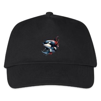 Orca Killer Whale - Kids’ Baseball Cap - black - Front