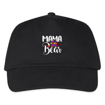 Autism Awareness Autism Mama Bear - Kids’ Baseball Cap - black - Front