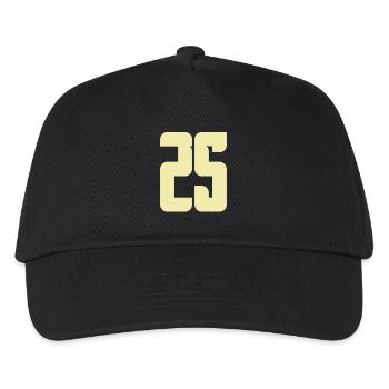 25 - Kids’ Baseball Cap - black - Front
