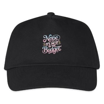 Nope It's Not In The Budget 31 - Kinder Basecap - Schwarz - Vorne