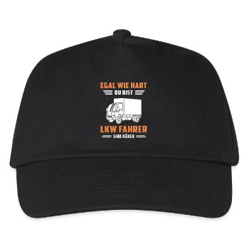 Lkw Fahrer Kraftfahrer LKW-Fahrer - Kinder Basecap - Schwarz - Vorne