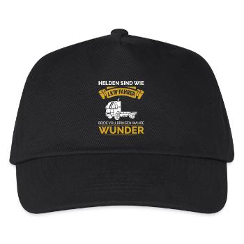 Lkw Fahrer Kraftfahrer LKW-Fahrer - Kinder Basecap - Schwarz - Vorne