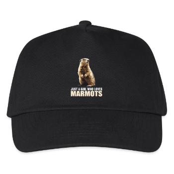 Murmeltiere Murmeltier - Kinder Basecap - Schwarz - Vorne