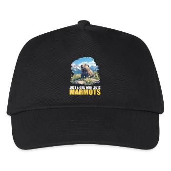 Murmeltiere Murmeltier - Kinder Basecap - Schwarz - Vorne