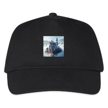 Mittelalterliche Burg - Kinder Basecap - Schwarz - Vorne