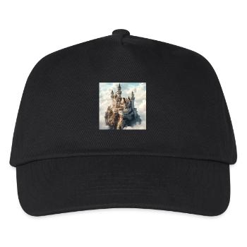Mittelalterliche Burg - Kinder Basecap - Schwarz - Vorne