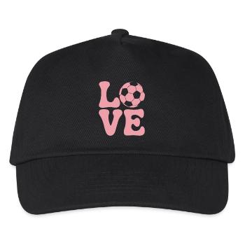 Fußball Spruch Süße Lustiges Fussballerin Geschenk - Kinder Basecap - Schwarz - Vorne
