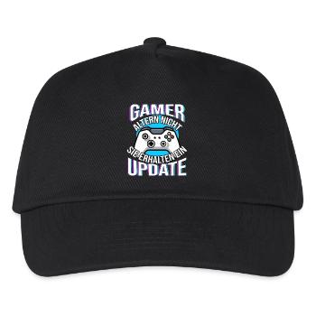 Gamer alter nicht - sie erhalten ein Update Gaming - Kinder Basecap - Schwarz - Vorne