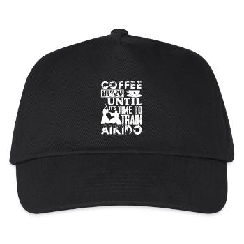 Aikido And Coffee - Kids’ Baseball Cap - black - Front