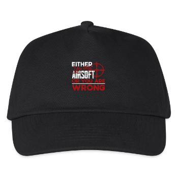 Airsoft Either You Like Airsoft Or Wrong - Kids’ Baseball Cap - black - Front