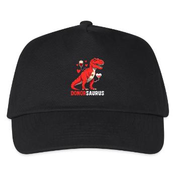 Donorsaurus – Funny Blood Donor Dinosaur Desi - Kids’ Baseball Cap - black - Front