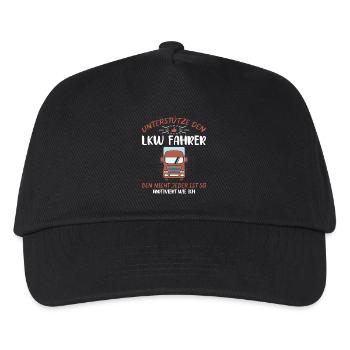 Lkw Fahrer Kraftfahrer LKW-Fahrer - Kinder Basecap - Schwarz - Vorne