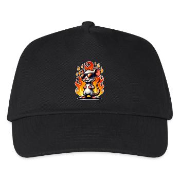 Mouse Flame - Kids’ Baseball Cap - black - Front