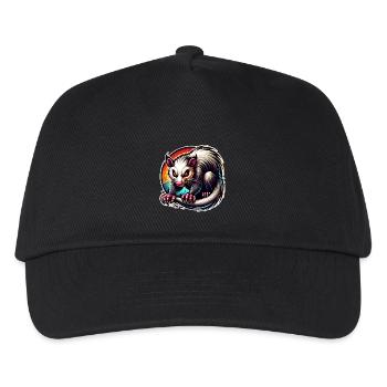 Opossum - Kinder Basecap - Schwarz - Vorne