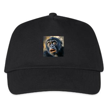 Gorilla - Kinder Basecap - Schwarz - Vorne