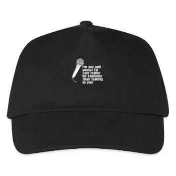 I'm Not Anti-Social Poetry Slam - Kids’ Baseball Cap - black - Front