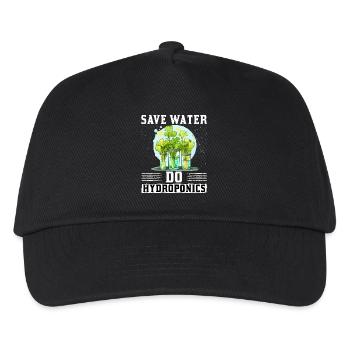 Sparen Sie Wasser bei Hydrokultur - Kinder Basecap - Schwarz - Vorne