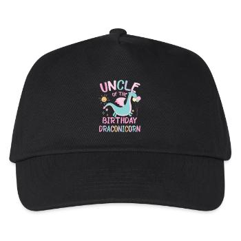 Uncle Of the Birthday Girl Dracon Family Party - Kids’ Baseball Cap - black - Front