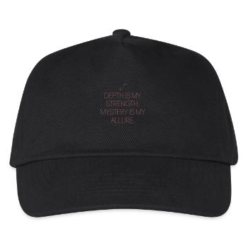 Scorpio Zodiac Sign: Depth is My Strength - Kids’ Baseball Cap - black - Front