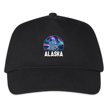 Alaska Northern Lights Adventure - Kids’ Baseball Cap - black - Front