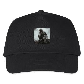 Wikinger - Kinder Basecap - Schwarz - Vorne