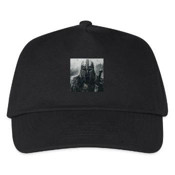 Wikinger - Kinder Basecap - Schwarz - Vorne
