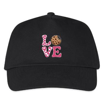 Cookies Disant Biscuits au Chocolat Cadeau de Cookie Drôle - Casquette de baseball Enfant - noir - Devant