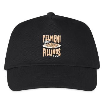 Pelmeni Have Filling Too Traditional Russian Food - Kids’ Baseball Cap - black - Front