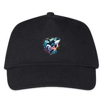 Orca Killer Whale - Kids’ Baseball Cap - black - Front
