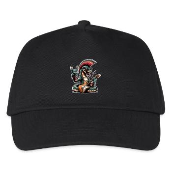 Snake Rock and Roll Guitarist - Kids’ Baseball Cap - black - Front