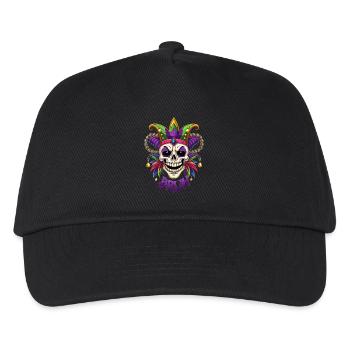 Mardi Gras Bruh - Carnival - Skull - Gift - Kids’ Baseball Cap - black - Front