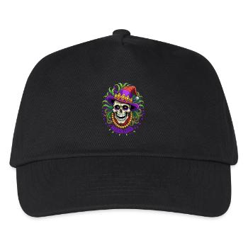 Mardi Gras - Carnaval - Costume - Cadeau - Casquette de baseball Enfant - noir - Devant