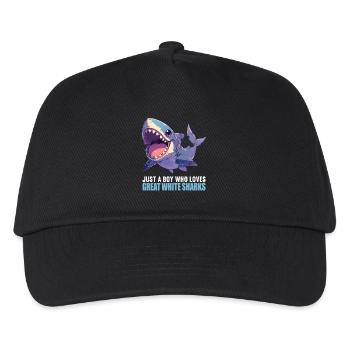 Grands requins blancs Grand requin blanc - Casquette de baseball Enfant - noir - Devant