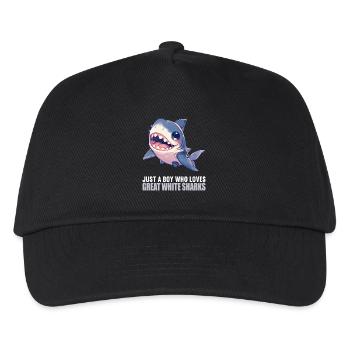 Grands requins blancs Grand requin blanc - Casquette de baseball Enfant - noir - Devant