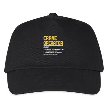 Crane operator definition - Kids’ Baseball Cap - black - Front